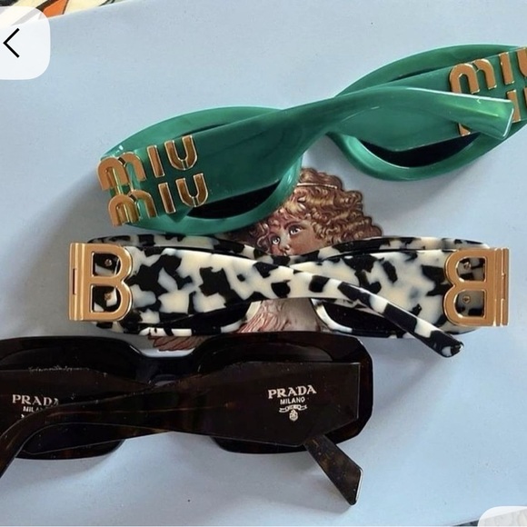 PRADA PR17WS BLACK SUNGLASSES PRADA PR 17WS 1AB5S0 NEW COLLECTION SPR 17W - Picture 1 of 15